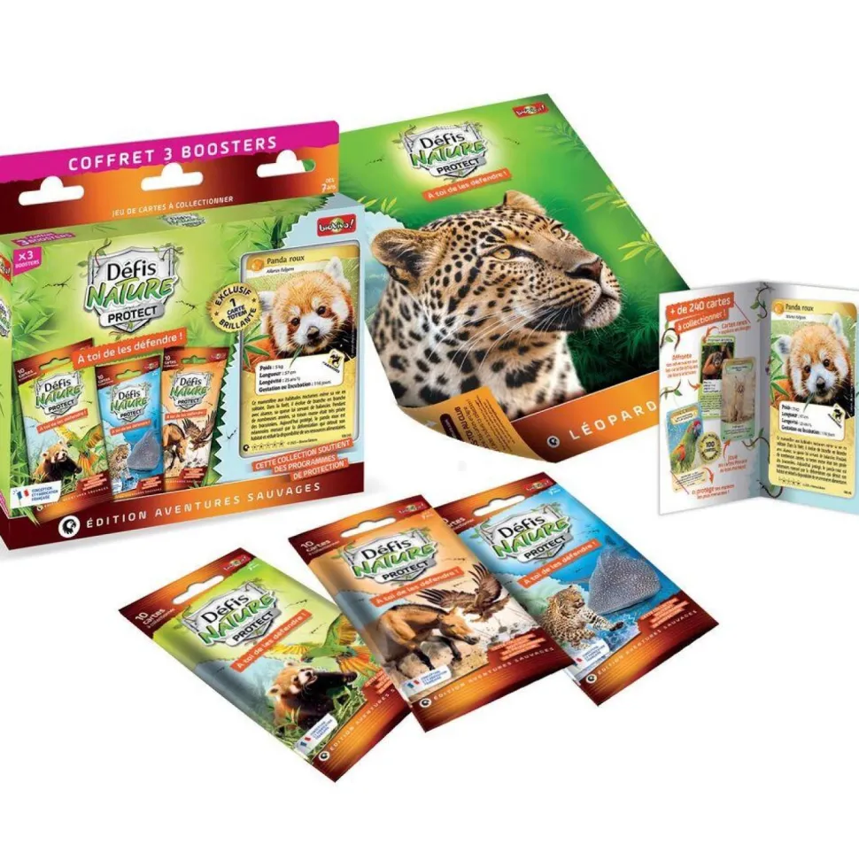 Coffret 3 boosters Défi Nature protect Panda Roux