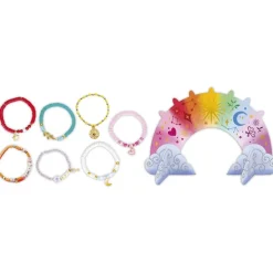 Coffret 7 bracelets à créer avec un arc-en-ciel de bijoux