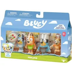 Coffret 4 figurines Bluey - La famille en cuisine