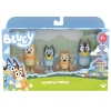 Coffret 4 figurines Bluey et sa famille