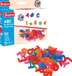 Coffret 50 lettres majuscules, chiffres et signes aimantés