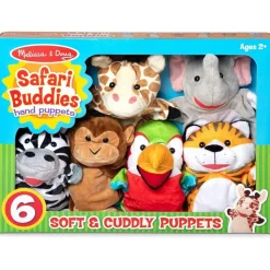 Coffret 6 marionnettes safari - Melissa & Doug