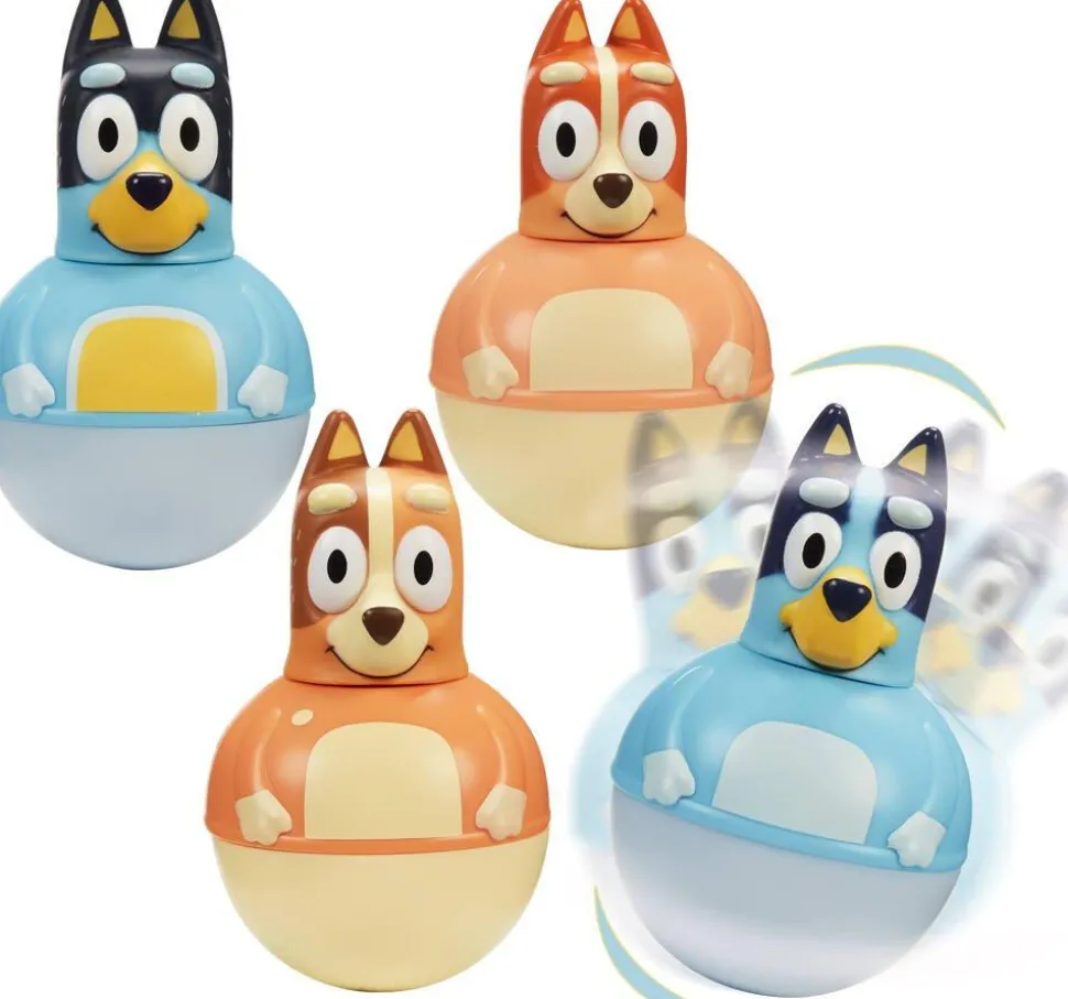 Coffret 4 Personnages culbuto Bluey