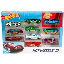 Coffret 10 petites voitures Hot Wheels