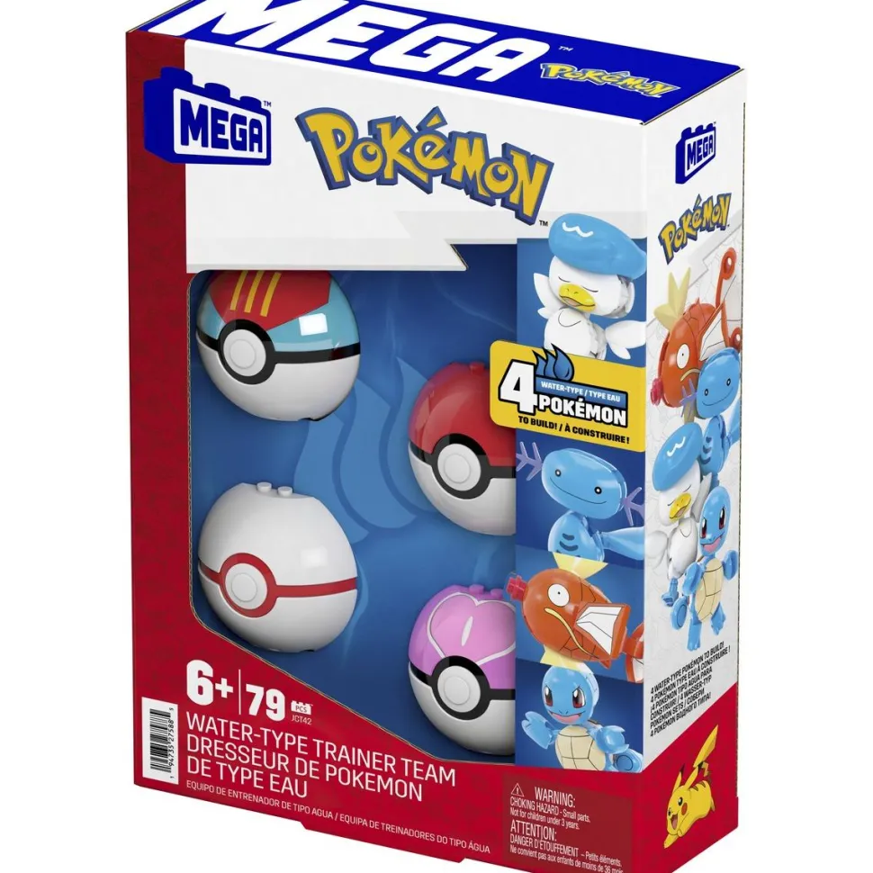 Coffret 4 Pokémon Eau construire - MEGA