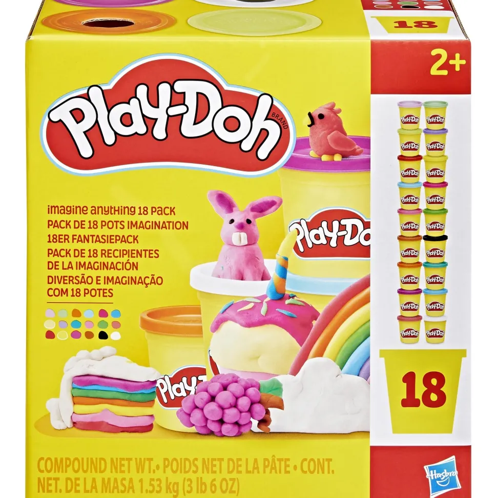 Coffret 18 pots Imagination - pâte à modeler Play-Doh