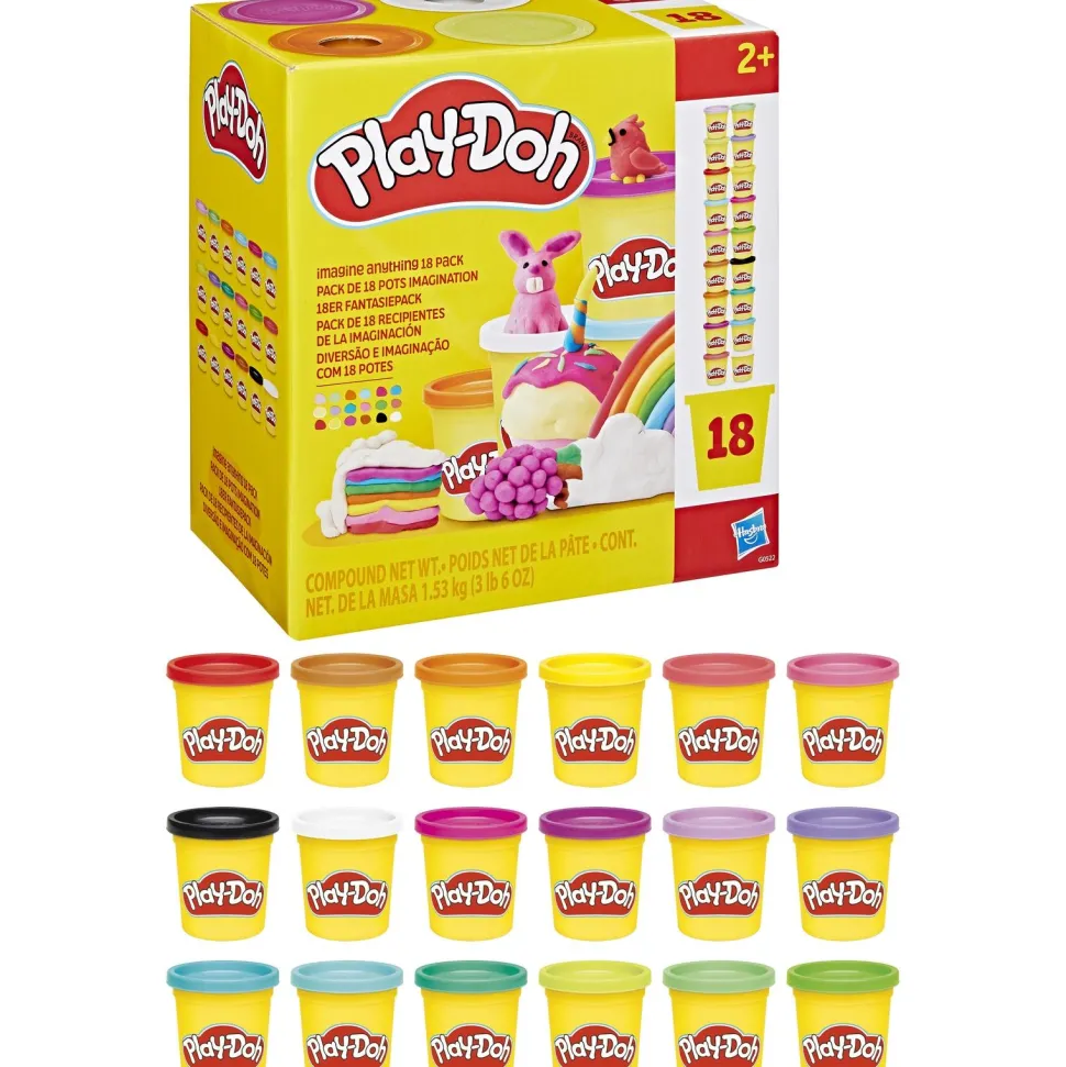 Coffret 18 pots Imagination - pâte à modeler Play-Doh
