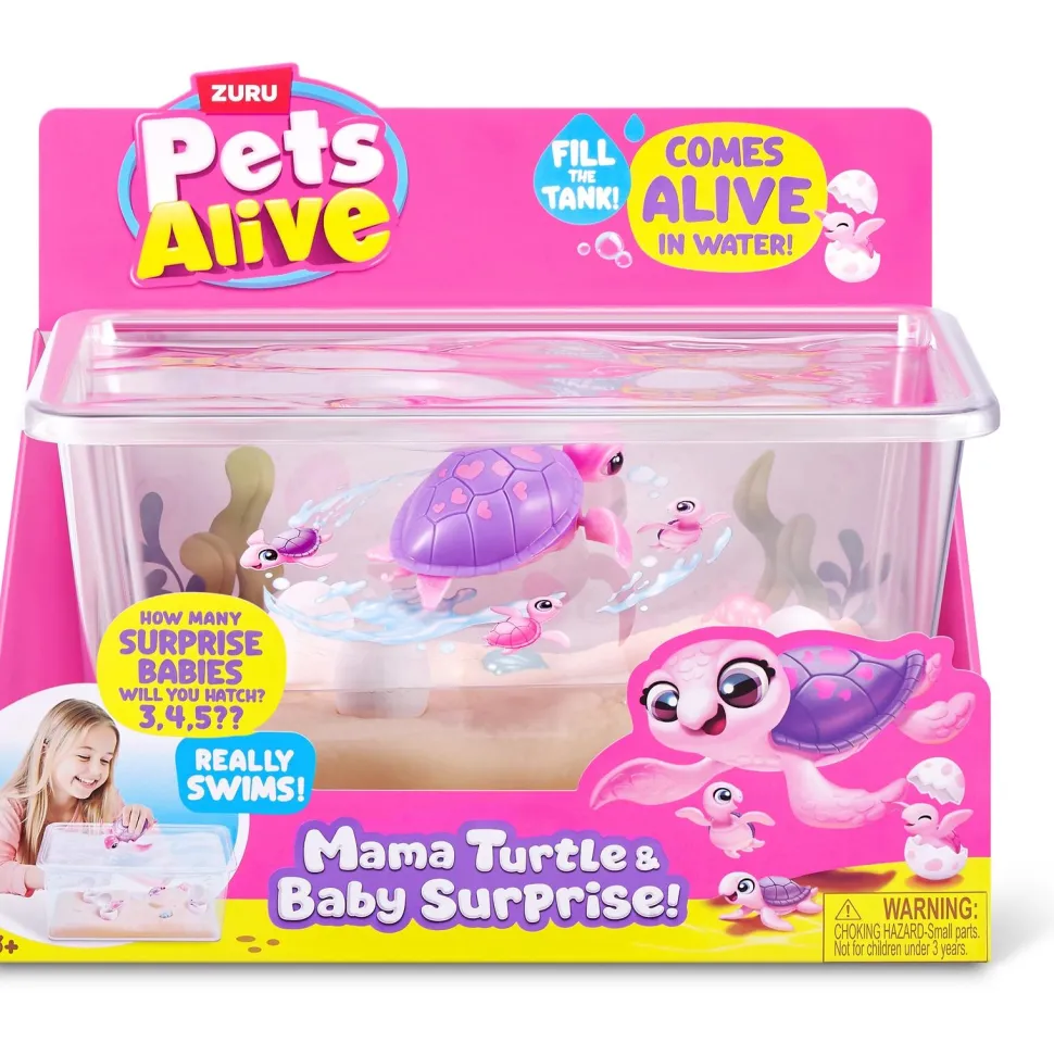 Coffret aquarium Pets Alive Maman tortue et bébé surprise