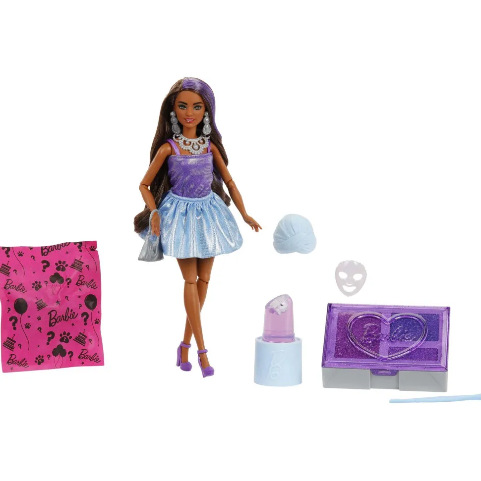 Coffret Barbie Cadeau Surprise Violet Série Le Gala Enchanté - Barbie Party unboxed