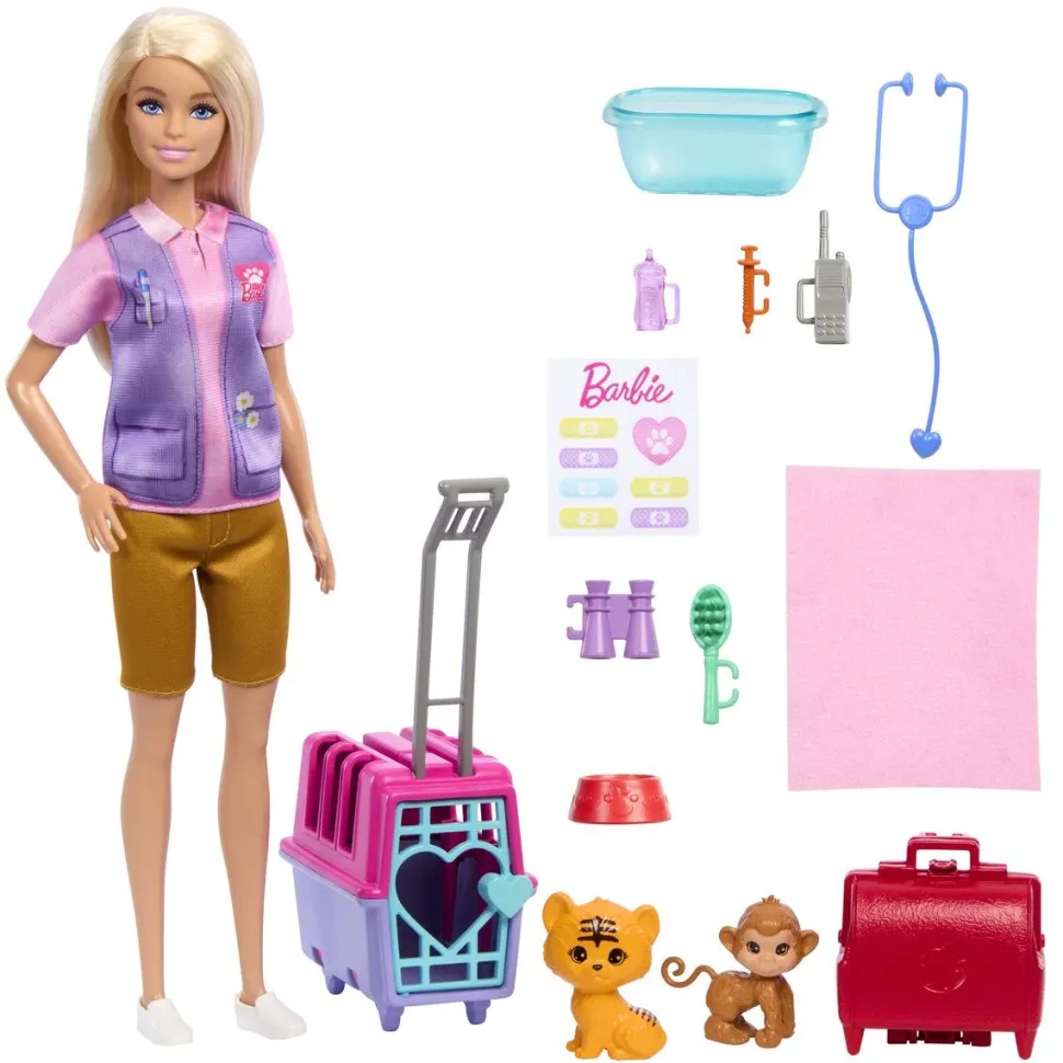 Coffret Barbie sauvetage d'animaux