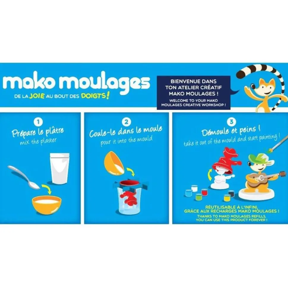 Coffret Créatif Mako Moulages - 6 Moules Ferme