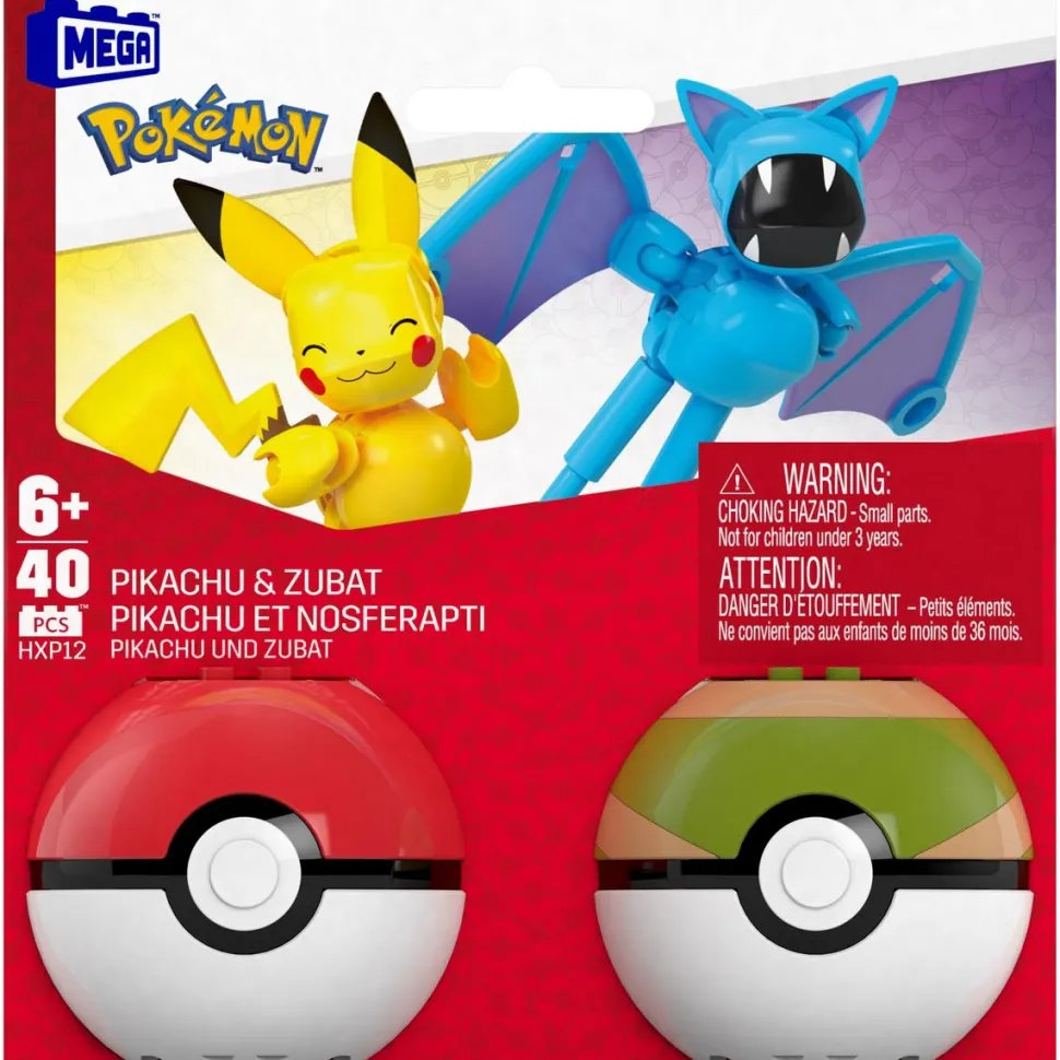 Coffret de 2 pokeball et figurine - MEGA Pokemon