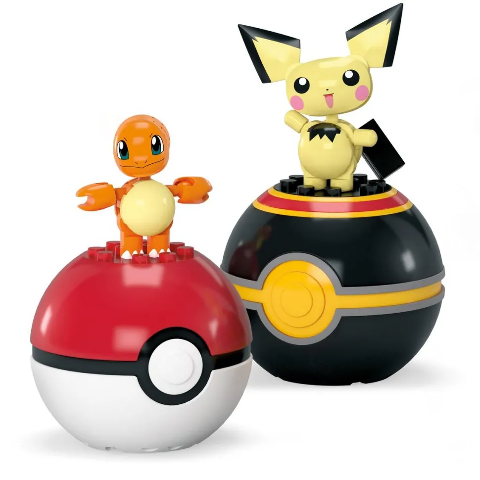 Coffret de 2 pokeball et figurine - MEGA Pokemon