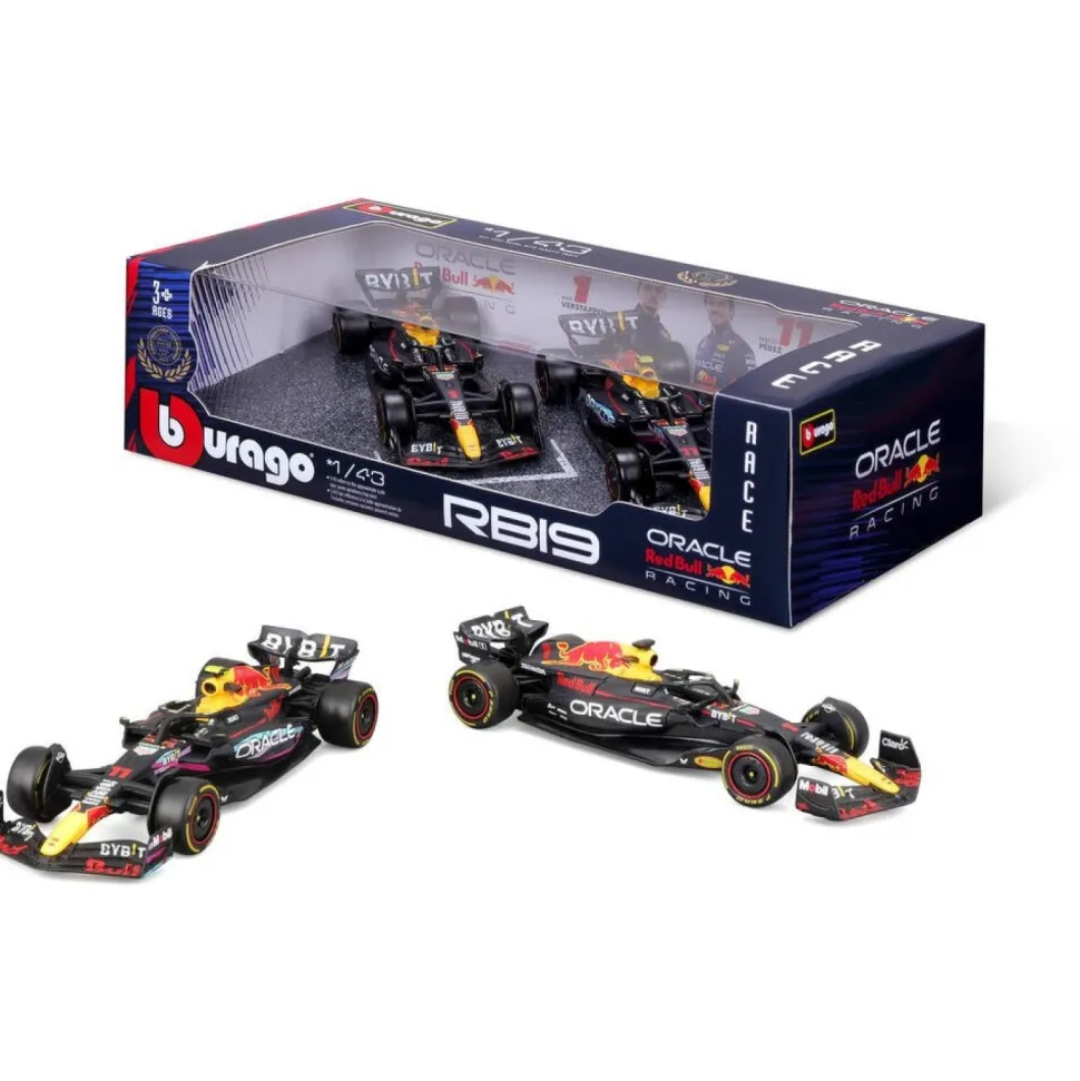 Coffret de 2 voitures de course Red Bull Racing 1:43