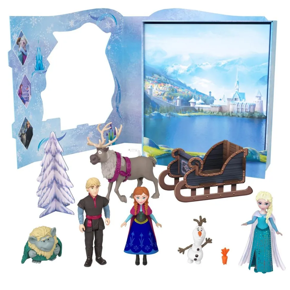 Coffret livre d'histoires et figurines La Reine des Neiges