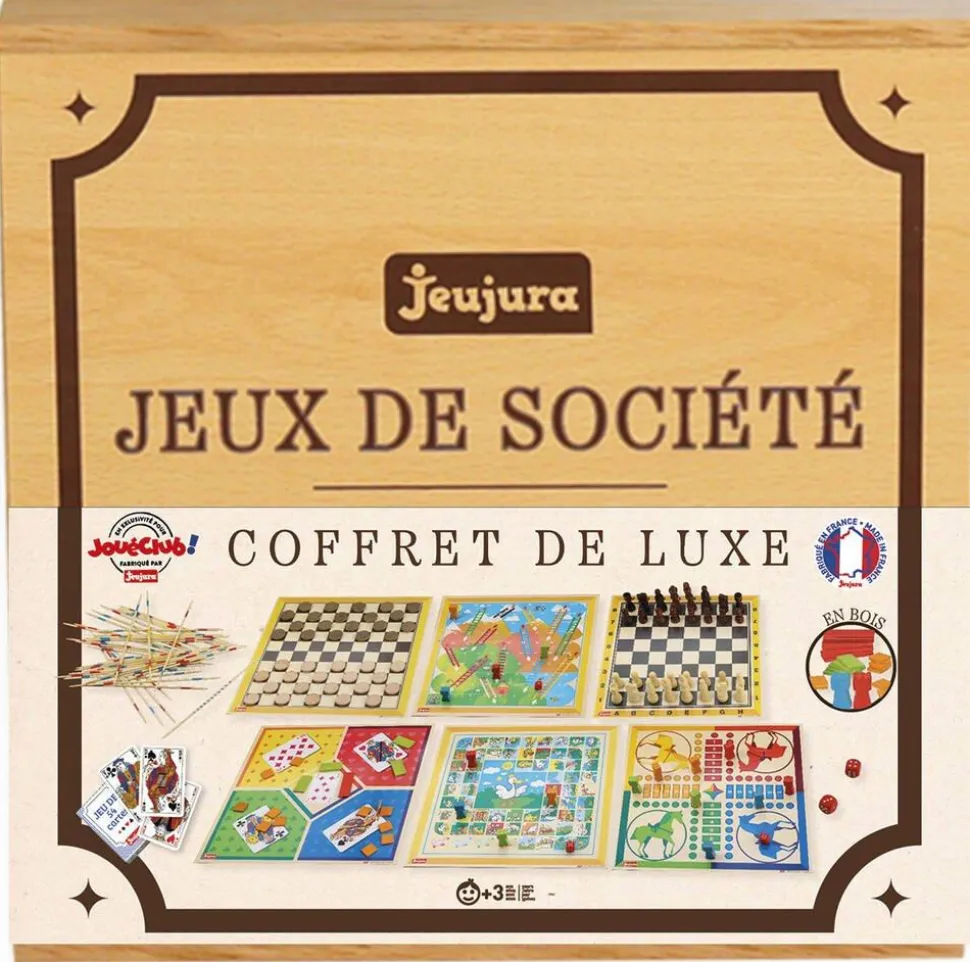 Coffret Luxe en bois jeux de société