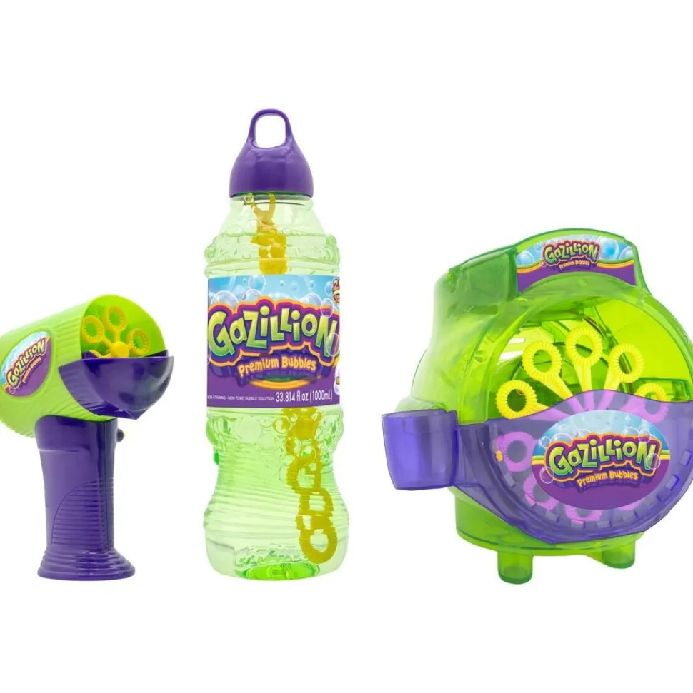 Coffret machine à bulles, pistolet et recharges 1L Gazillion