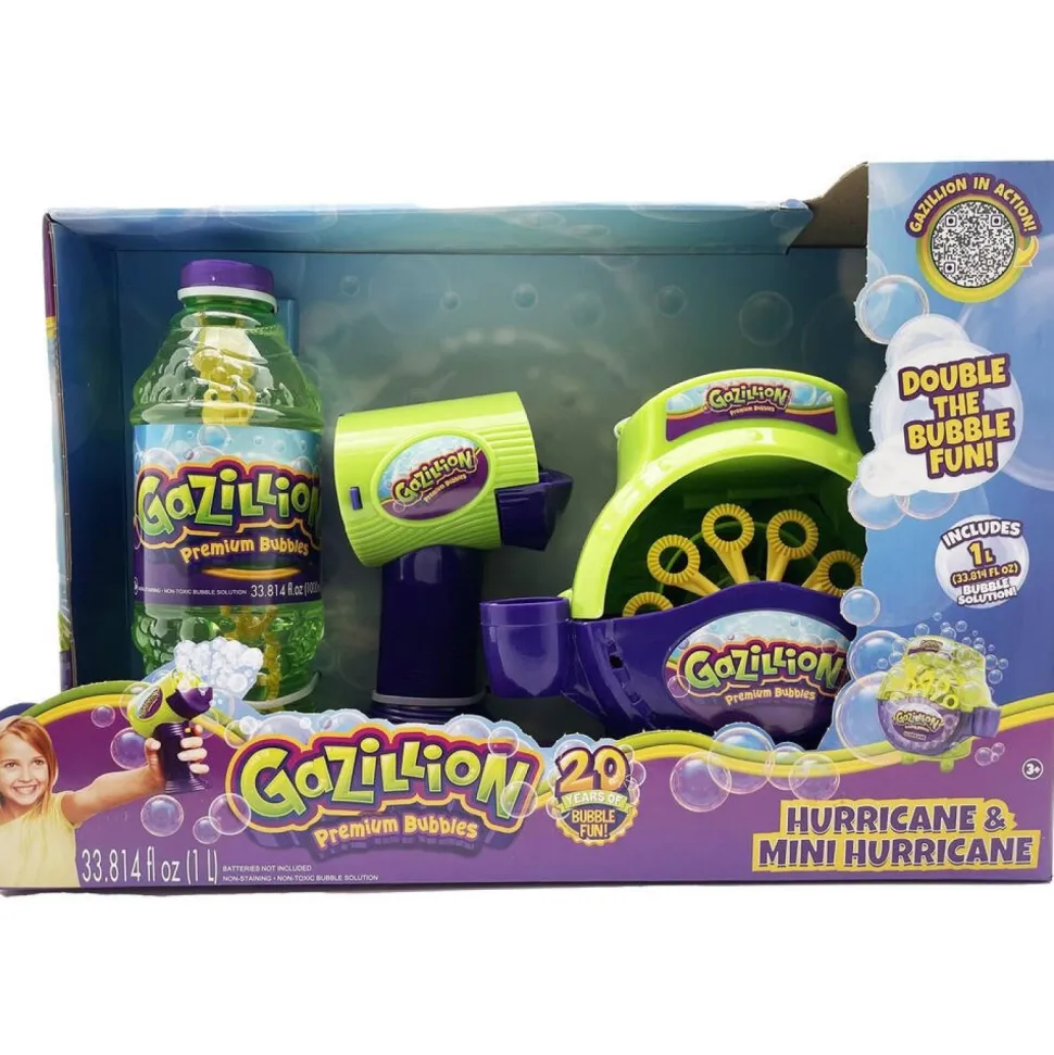 Coffret machine à bulles, pistolet et recharges 1L Gazillion