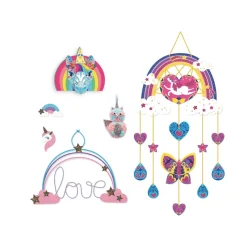 Coffret multiactivités 6 décorations arc-en-ciel