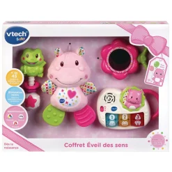 Coffret naissance éveil des sens rose
