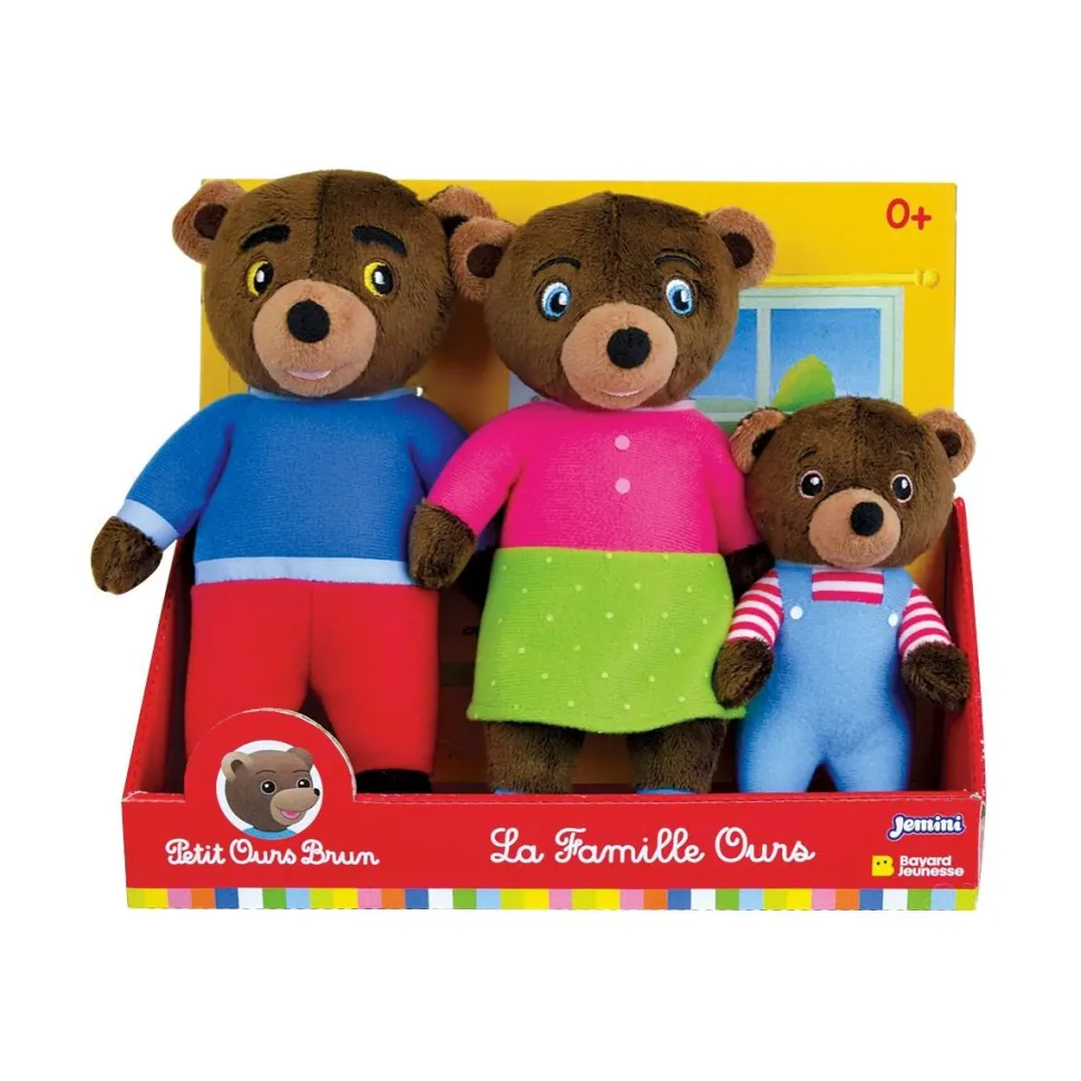 Coffret peluche famille Petit Ours Brun