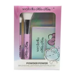 Coffret poudre hghlighter blush et pinceau Very Bella Hello Kitty