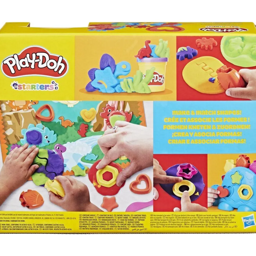 Coffret Starters Play-Doh Dino des formes et couleurs