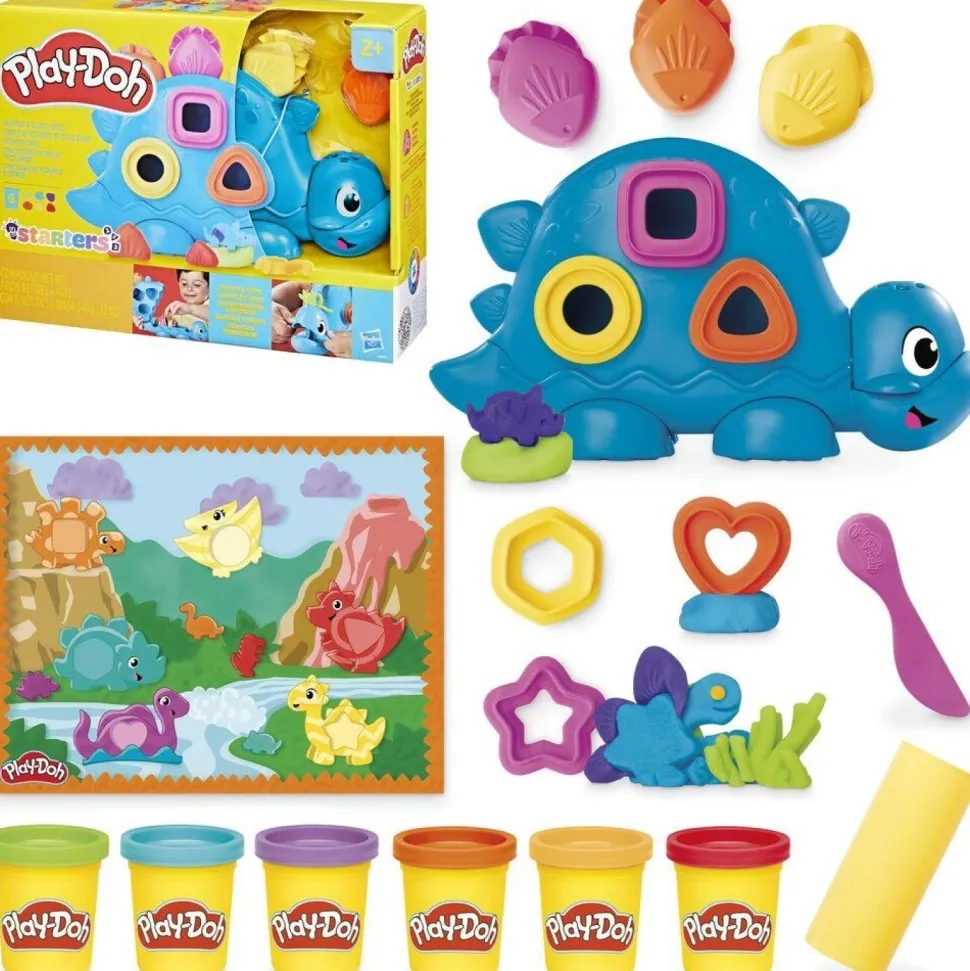 Coffret Starters Play-Doh Dino des formes et couleurs