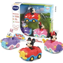 Coffret Véhicule Trio Minnie/mickey - Cabrio Avec Minnie, Daisy Et Mickey