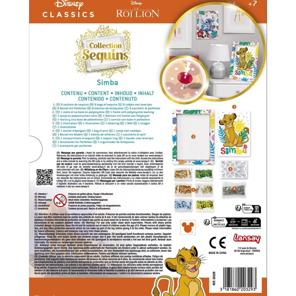 Collection sequins Simba - Le Roi Lion