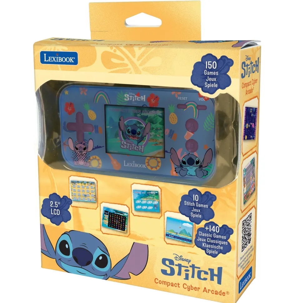 Console portable Compact Cyber Arcade 150 jeux Stitch
