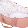 Couffin Tricot En Laine Cerise & Capucine