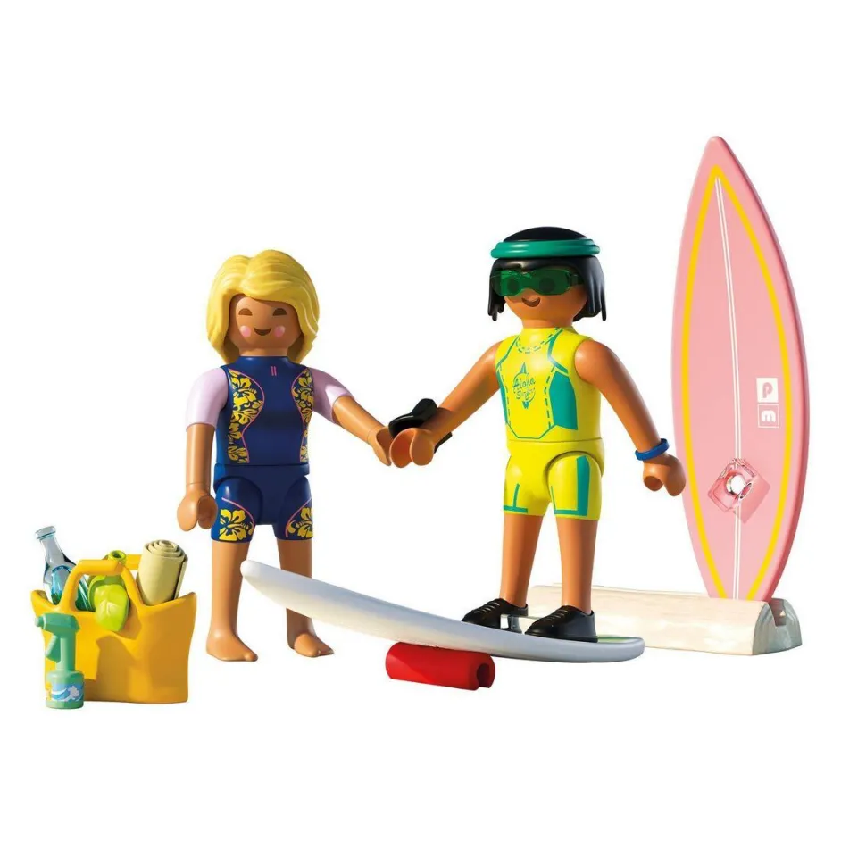 Cours de surf à la plage, 2 personnages Playmobil My Life 71907