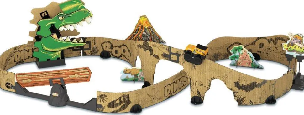 Course De Voitures Carton - Aventure Dino