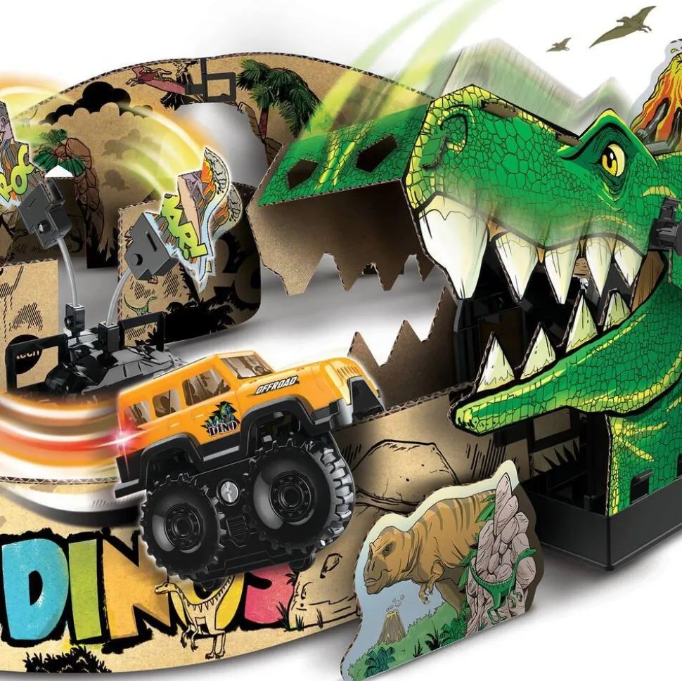 Course De Voitures Carton - Aventure Dino