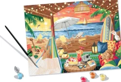 CreArt Peinture aux numéros XL Cozy Cabana