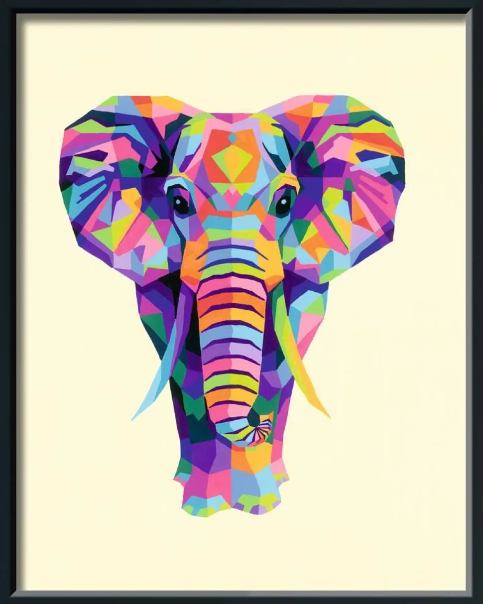 CreArt Peinture aux numéros Grand Eléphant