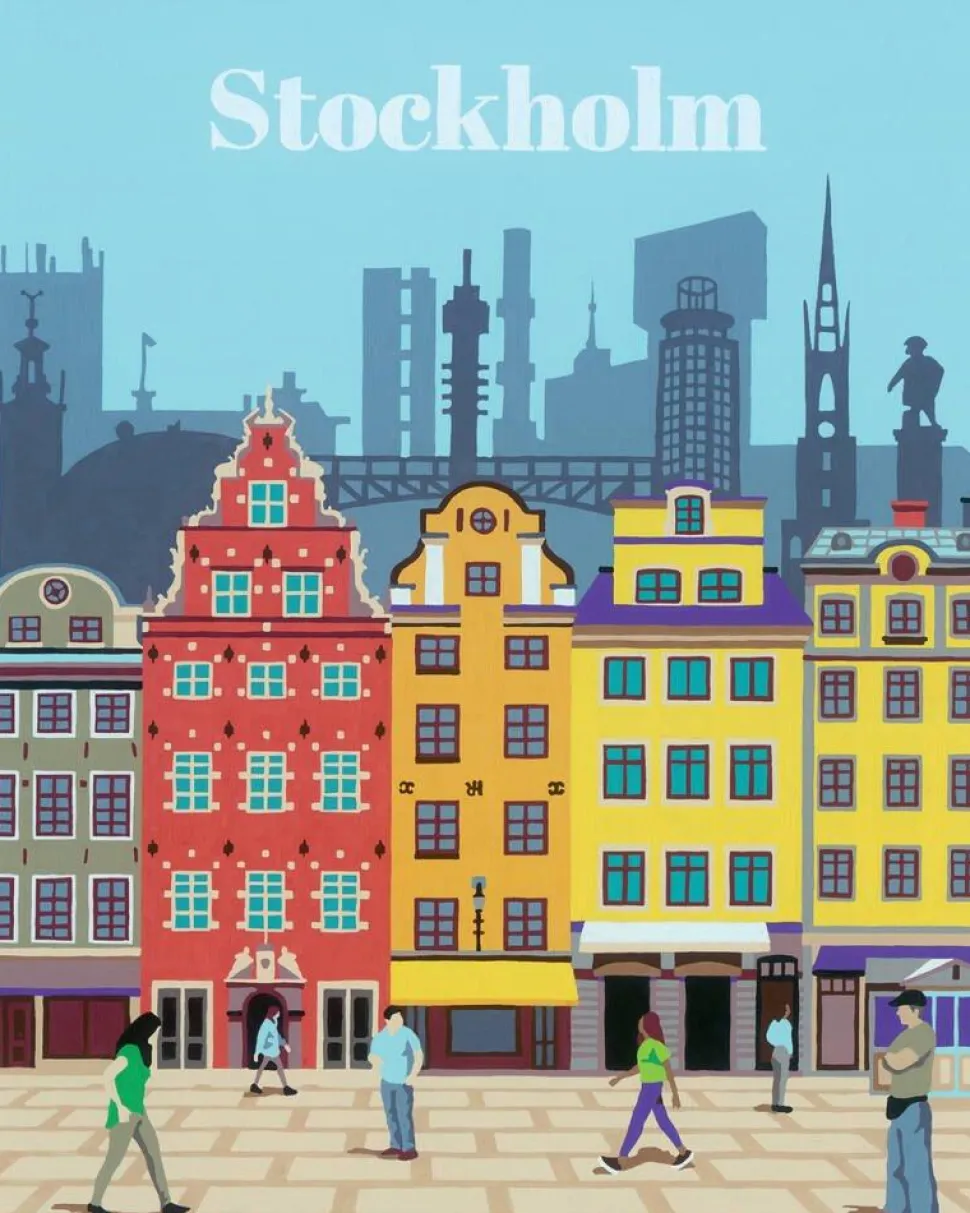 CreArt Peinture aux numéros Stockholm 24x30 cm