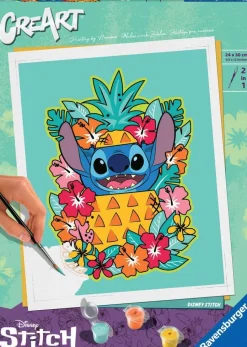 CreArt Peinture aux numéros Stitch ananas 24x30 cm