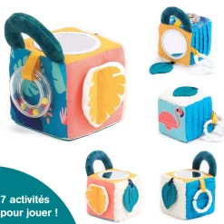 Cube Tissu feuilles