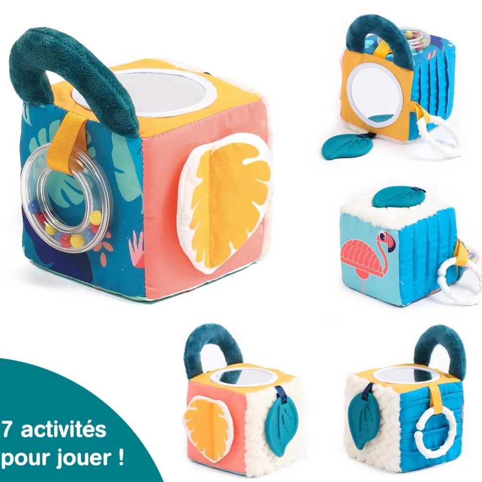 Cube Tissu feuilles