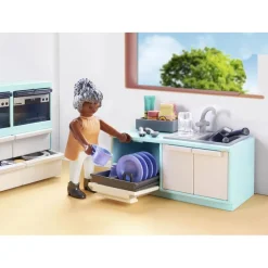 Cuisine avec ilôt central Playmobil My Life 71608