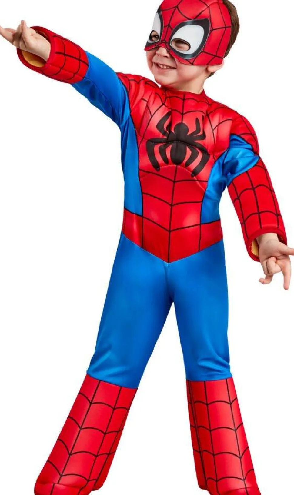 Déguisement Luxe Spidey, Amazing Friends - Taille 3-4 Ans