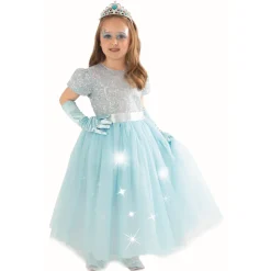 Déguisement princesse lumineuse sequins - Taille 5-6 ans
