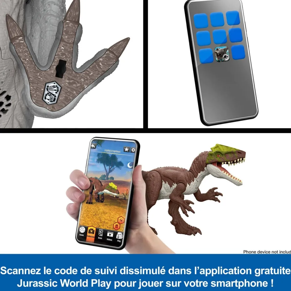 Dinosaure Abelisaurus sonore - saga Jurassic World renaissance