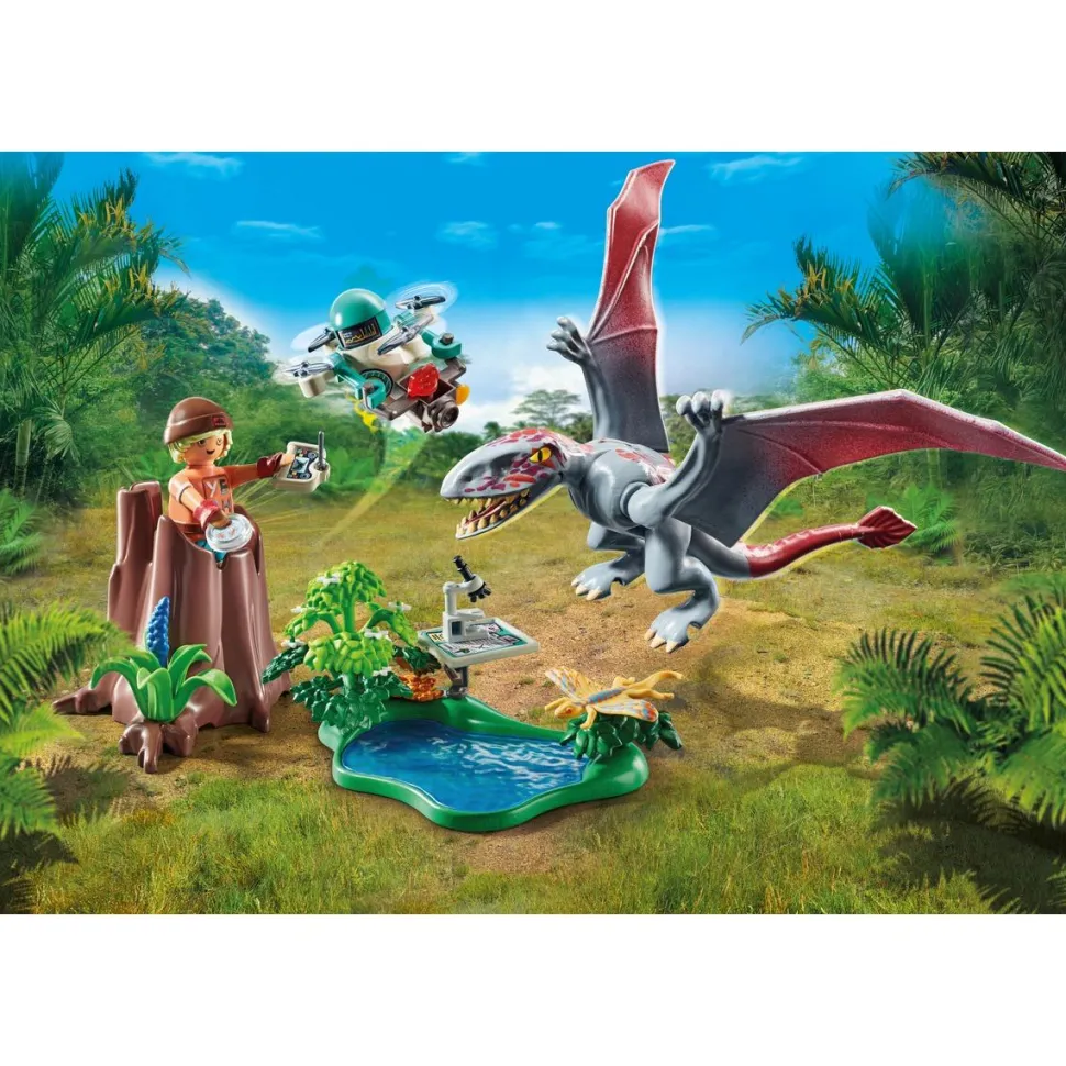 Drone d'observation avec dimorphodon - Playmobil Dinos 71525