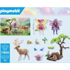 Duo de fées avec animaux de la forêt Starter Pack PLAYMOBIL 71800