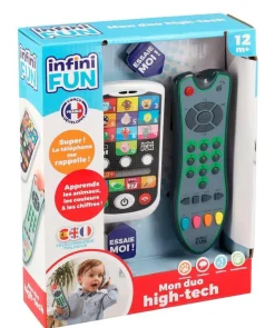 Duo High Tech : Téléphone et Télécommande - Infini fun