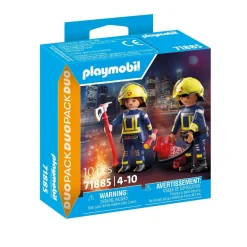 Duo Pack Pompiers avec hache et extincteur - Playmobil 71885