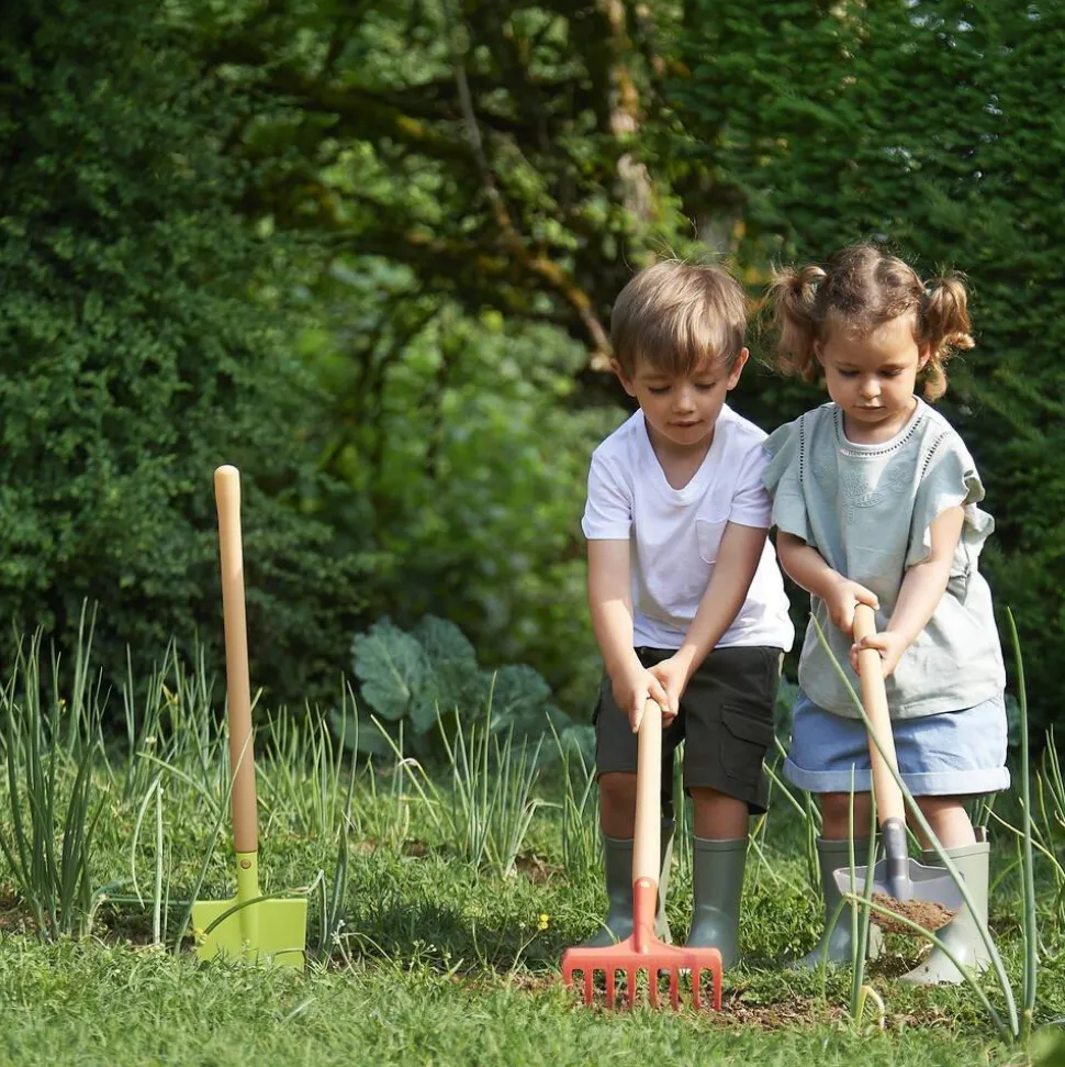 Ecoiffier - Filet De 3 Grands Outils De Jardin Et Saison